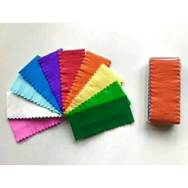 

new !!! [ PACK ] Kertas Krep Potong Kecil Warna Warni MURAH