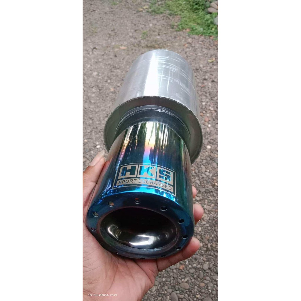 RPM knalpot mobil racing HKS,gronel suara Bass Adem Halus cocok untuk semua jenis mobil berbahan bak