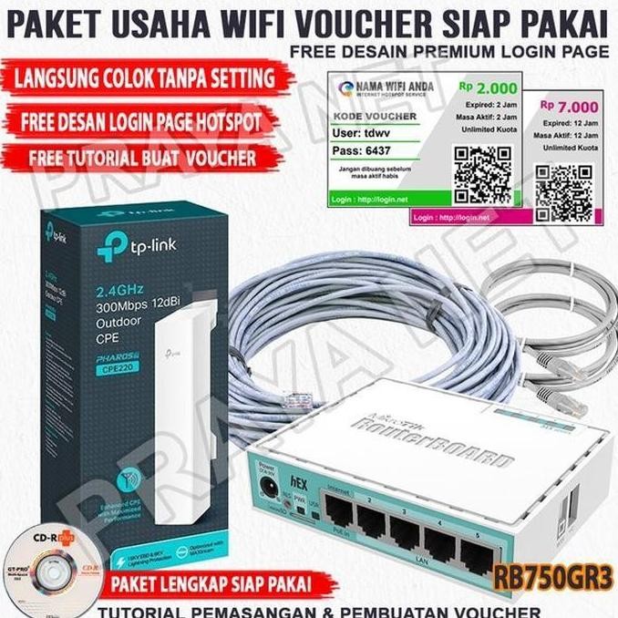 TERBARU - Paket Rt Rw Net Lengkap Usaha Wifi Sistem Hotspot Voucher Full