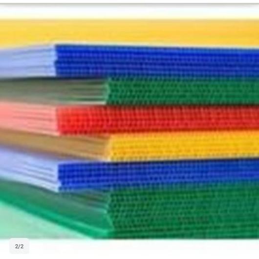 

new !!! Impraboard lembaran / Papan Plastik Gelombang UK.75x100 Tebal 3mm