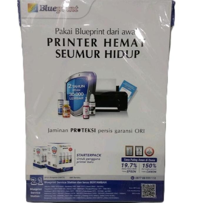 

new !!! Kertas Inkjet Paper BluePrint A4 120Gsm 50Lembar 2880dpi Stationery