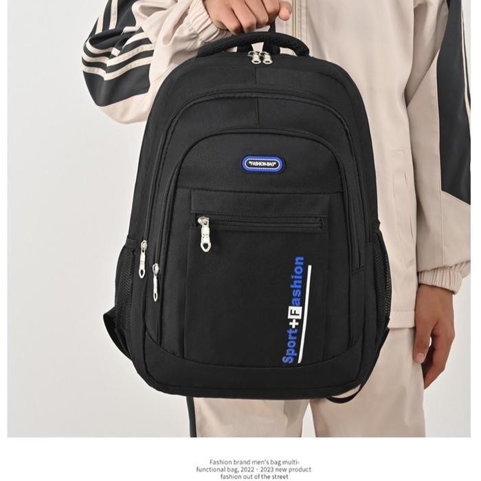 TS Tas Ransel Backpack Kerja Pria Tas Ransel Laptop Pria Kotak Polos