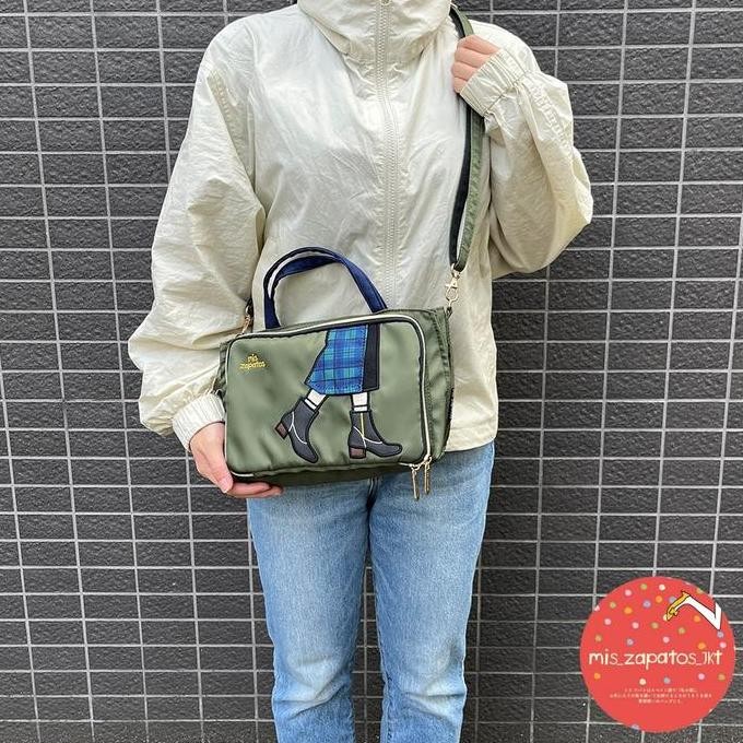 Tas Mis Zapatos B-7372 Japan boot sling bag mini terbaru wanita unik