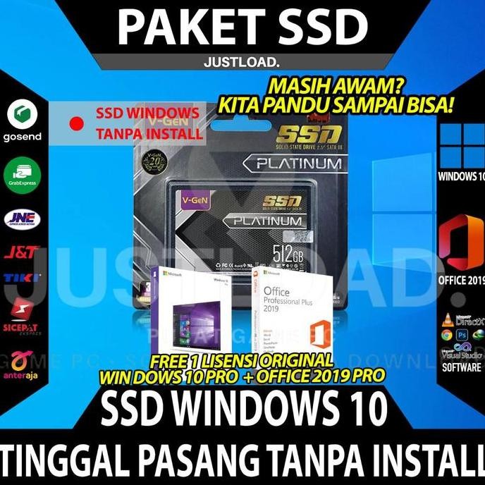 TERMURAH - PAKET SSD LAPTOP SSD PC SSD SATA SSD VGEN TINGGAL PASANG
