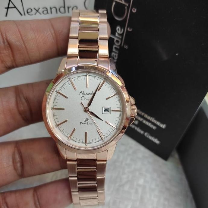 Jam Tangan Wanita ORIGINAL Alexandre Christie Ac 1008 LD Stainless