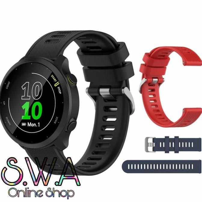NEW Strap Model Original Watch Band Rubber Silikon Garmin Forerunner 55 165 245 Music Musik dhfj
