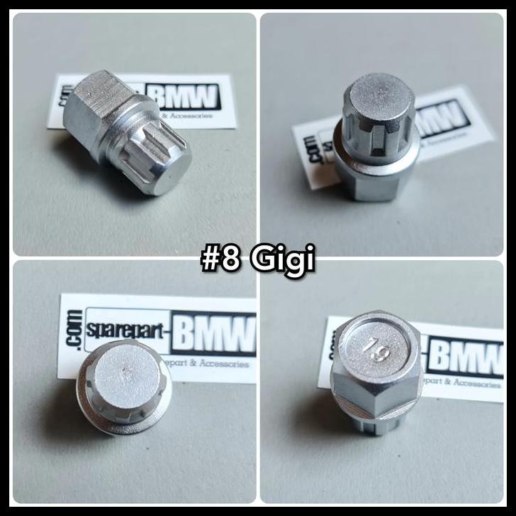 GRATIS ONGKIR KUNCI BAUT RODA ADAPTER ADAPTOR VELG BAN #8 GIGI BMW AUDI VW