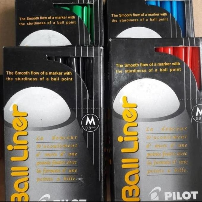 

NEW pulpen/balpoint pilot balliner 0.8mm - 1 pak 12 pcs