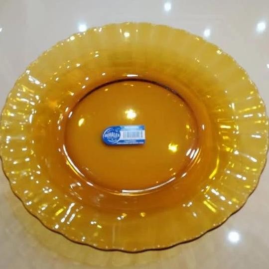 TERMURAH - 6 pcs PIRING MAKAN DURALEX AMBER SOUP made in France