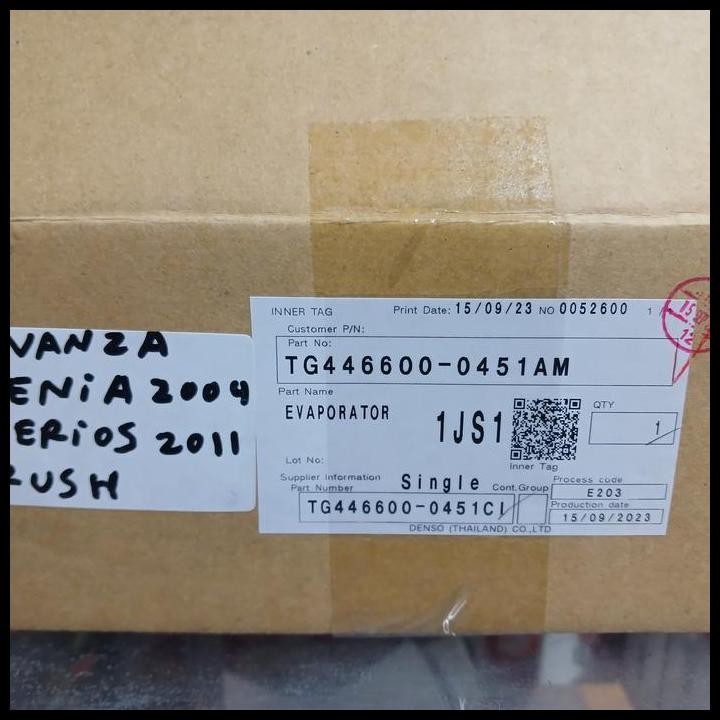 TERBARU EVAPORATOR AC AVANZA XENIA 2004 - 2011 TG446600-0451AM 