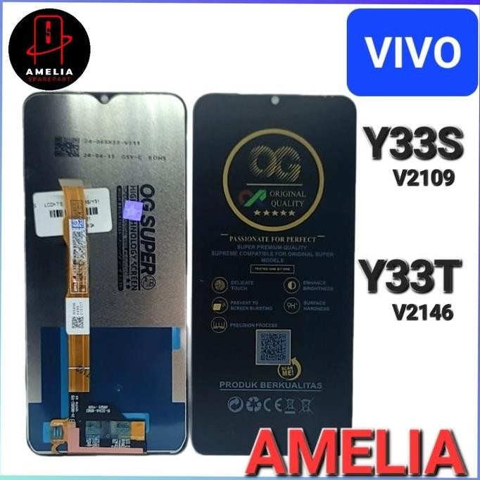 TERBARU - LCD+TOUCHSCREEN VIVO Y33S Y33T V2120 ORI