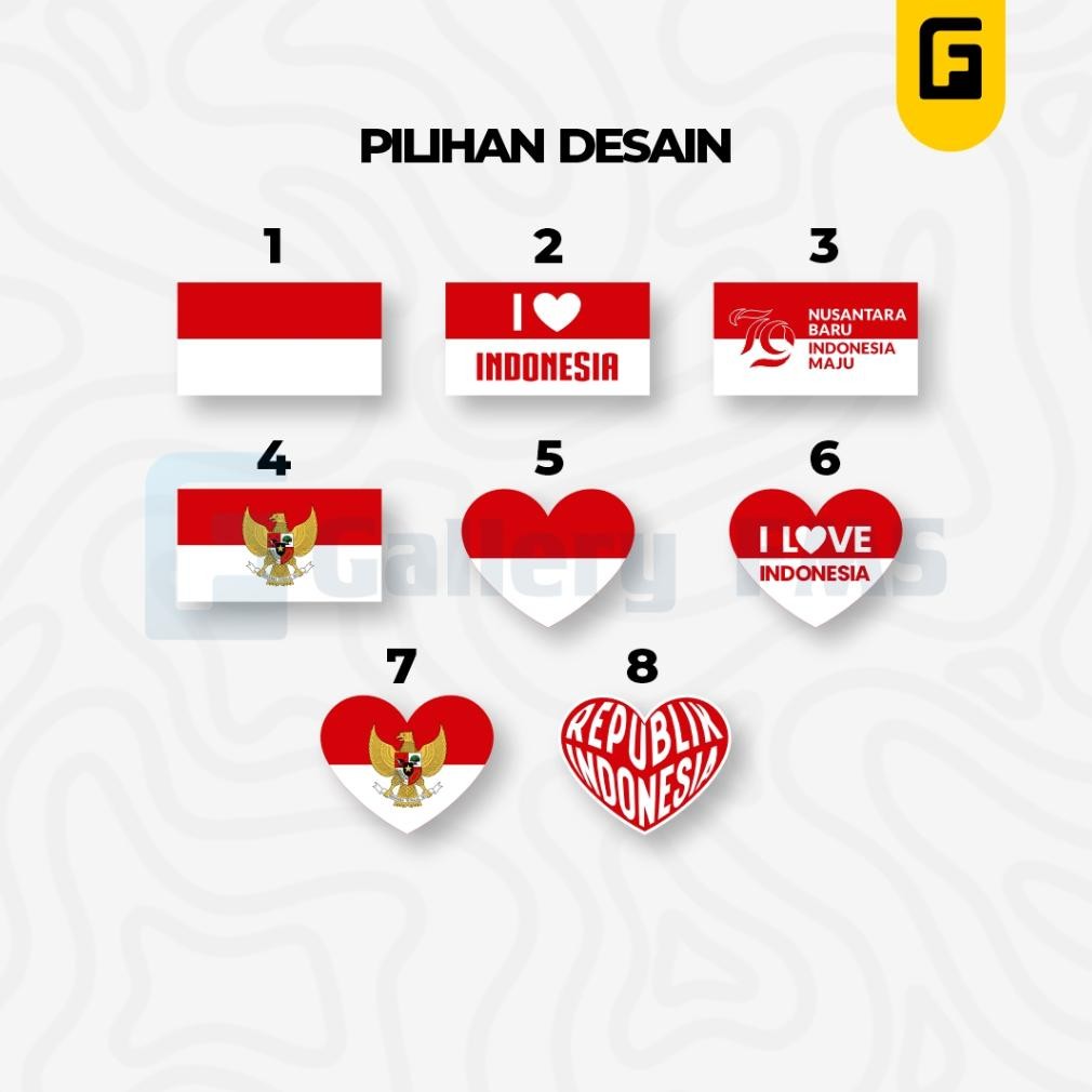 

gjk-25 Special Promo Stiker Pipi Merah Putih - Stiker Bendera Merah Putih Pipi Viral Original
