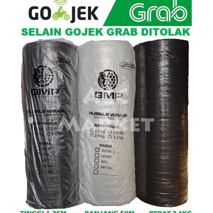 

BUBBLE WRAP ROLL 50M X 125CM PLASTIK BUBLE PACKING AMAN PENGIRIMAN BARANG ASLI