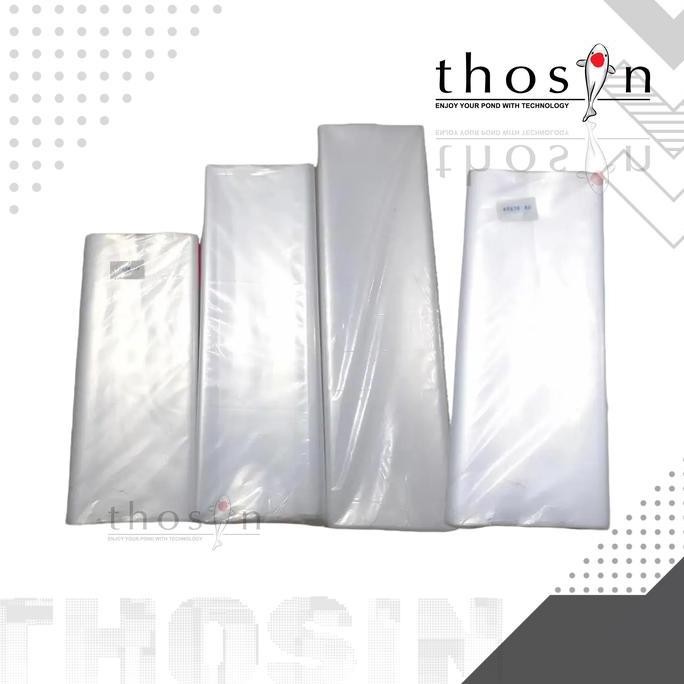 PLASTIK PE PACKING IKAN KOI HIDUP TEBAL 80-90 MIKRON ALL SIZE BUNGKUS AIR ASLI