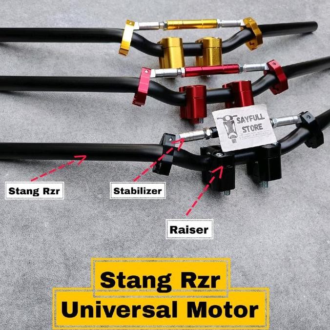 Stang Rzr Racing Universal Beat Street Pcx Vixion Sonic Cb150R Satria Rx King Original
