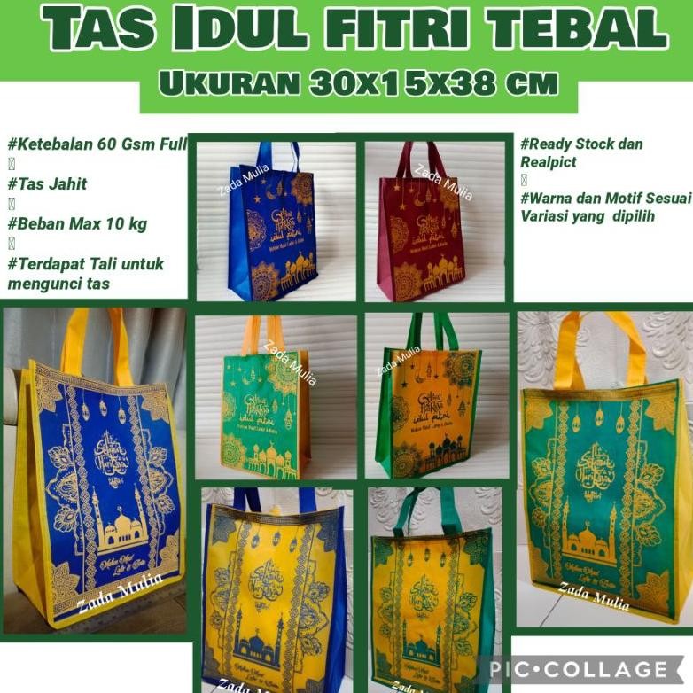 

er-23 gs-56 12 Pcs Tas Parcel Lebaran Besar Ukuran 30x15x40 Cm, Hampers Hari Raya Idul Fitri Goodie Bag Lebaran Sale Sale