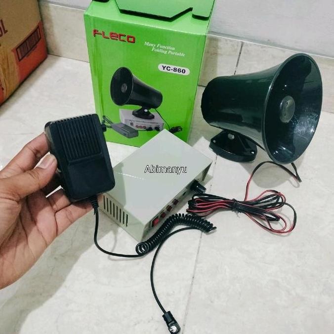 Toa Pengeras Suara Rekam Suara Fleco Yc-860 | Toa Jualan Keliling Pengeras Mic Suara/Record/Play Toa