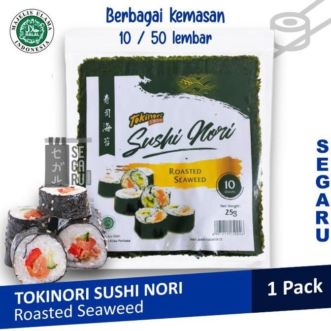 

Tokinori Nori Sushi Roasted Rumput Laut Halal Mui Kualitas Terbaik Harga Termurah