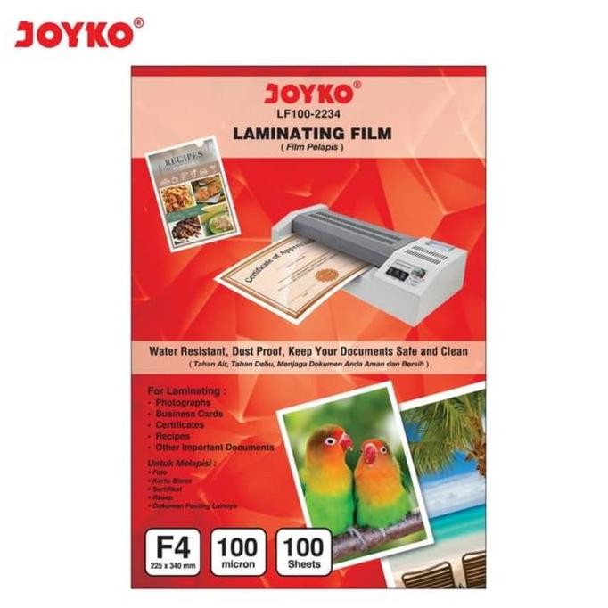 

JOYKO LAMINATING FILM F4 PLASTIK LAMINATING LF100-2234 ISI 100 MICRON ASLI