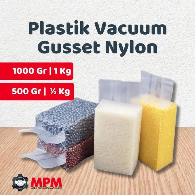 PLASTIK VACUUM POLOS KEMASAN BERAS 500GR 1KG 1/2KG PACKING MAKANAN ANTI BOCOR ASLI