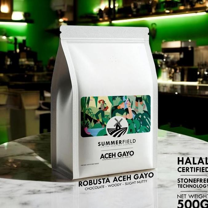 

READY KOPI ROBUSTA ACEH GAYO 500G | SUMMERFIELD SPECIALTY ROASTED BEANS