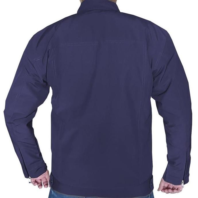 Jaket Motor Tactical Tebal Navy Double Kancing Penutup Zipper