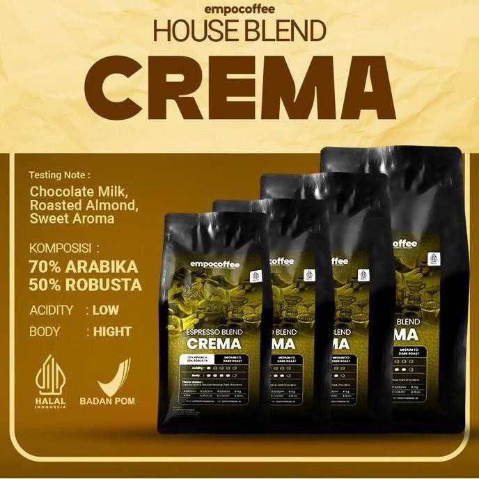 

READY CREMA HOUSE BLEND COFFEE - BIJI & BUBUK ESPRESSO ICE COFFEE KEKINIAN