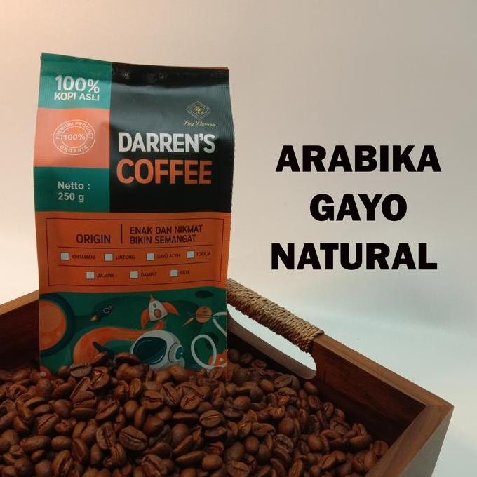 

READY KOPI ARABIKA GAYO NATURAL ROASTED BEANS 250GR BIJI & BUBUK