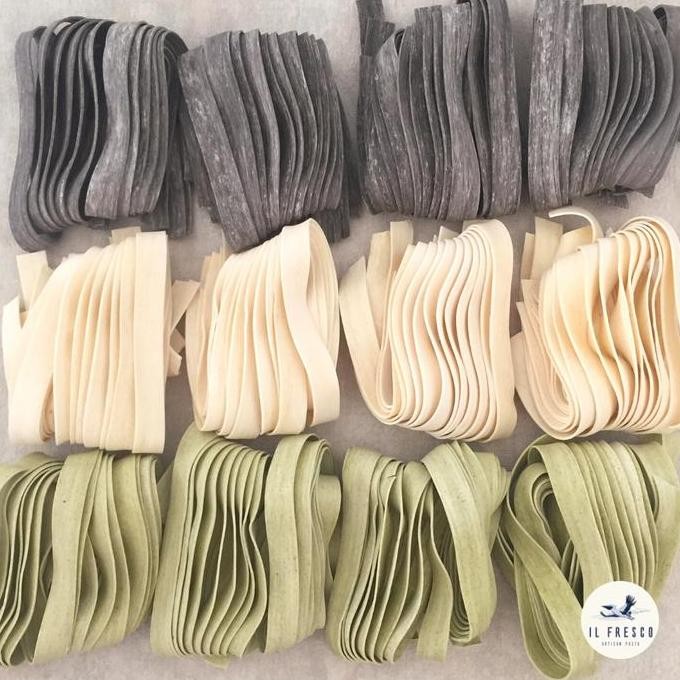 

Homemade Spinach Pappardelle / Artisan Handmade Pasta - Il Fresco LJ