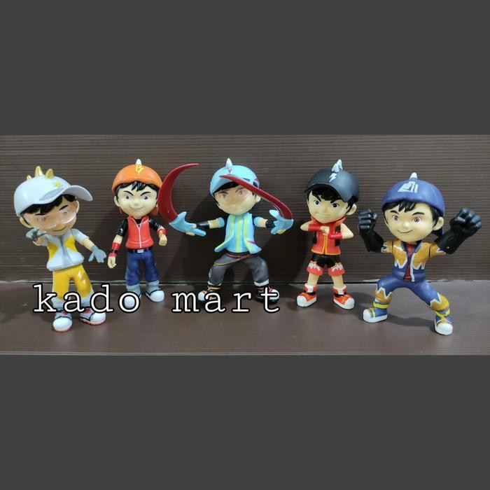 Boboiboy Supra Solar Tanah Blaze Set Isi 5 Pcs Action Figure
