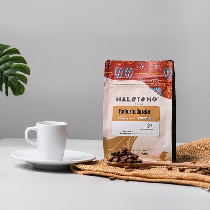 

READY KOPI ROBUSTA TORAJA 250GR | BUBUK & BIJI MALOTONG COFFEE ROASTED LOKAL