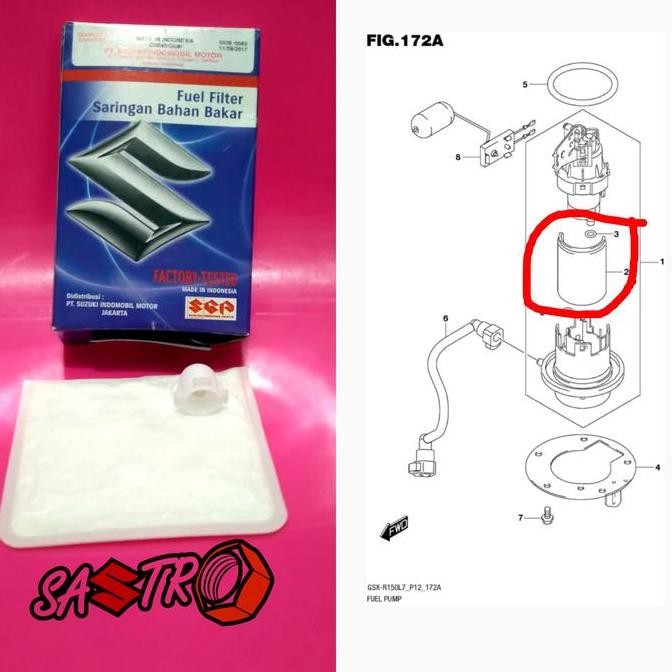 Promo Filter Saringan Fuel Pump Suzuki GSX-R GSX-S Bandit Original
