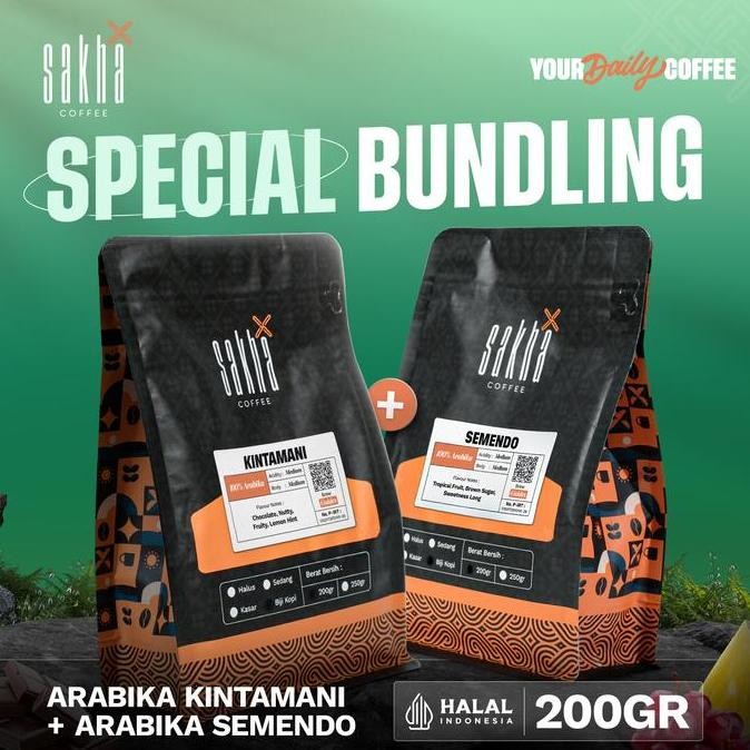 

READY BUNDLING KOPI ARABIKA BALI KINTAMANI & SEMENDO - BIJI & BUBUK 200GR