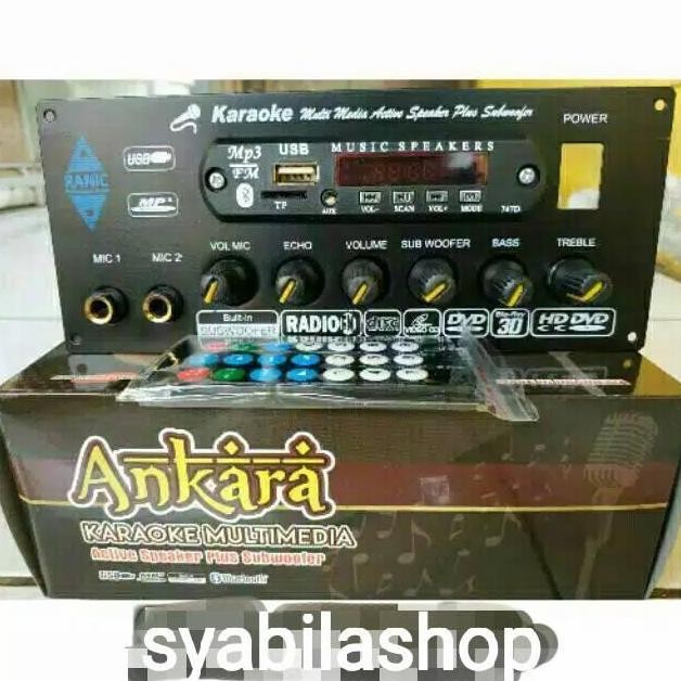Kit Power Amplifier Speaker Aktif plus Mp3 Player Bloetooth ANKARA READY