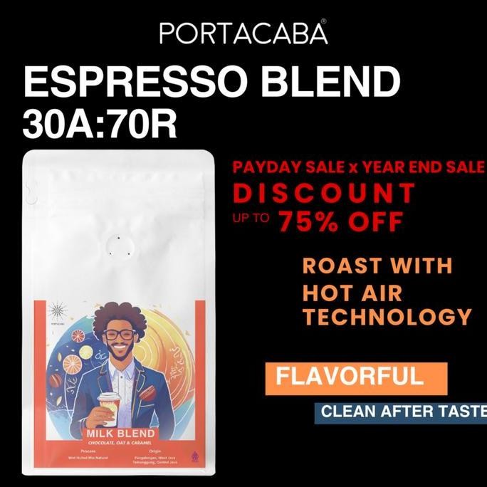 

READY BIJI KOPI BLEND 30:70 ES KOPI SUSU 1KG - PORTACABA ARABIKA ROBUSTA MEDIUM ROAST