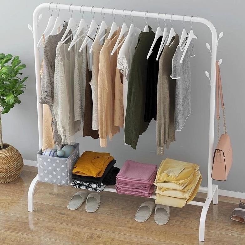 Gantungan Baju Gamis Besi Kuat Bongkar Pasang Big Stand Hanger Gantungan Besi Portable