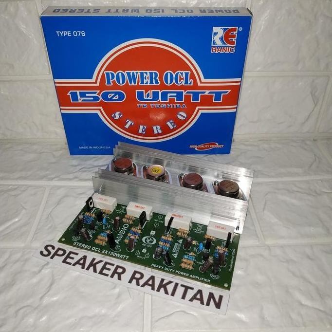 Kit Power Amplifier Stereo OCL 2x150Watt TR Jengkol Toshiba (076) HARGA SPESIAL