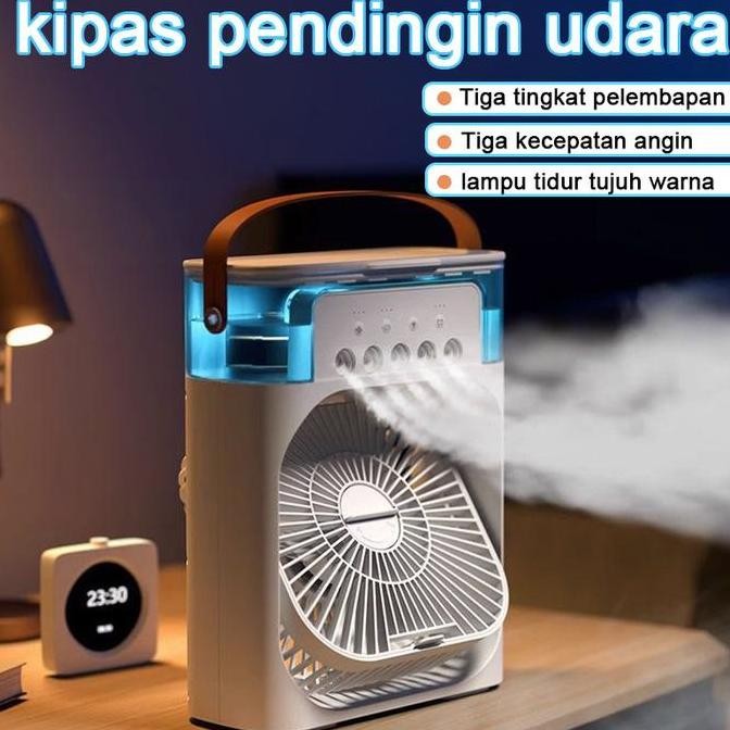 kipas ac mini portable es batu - air cooler usb untuk mobil & ruangan berkualitas