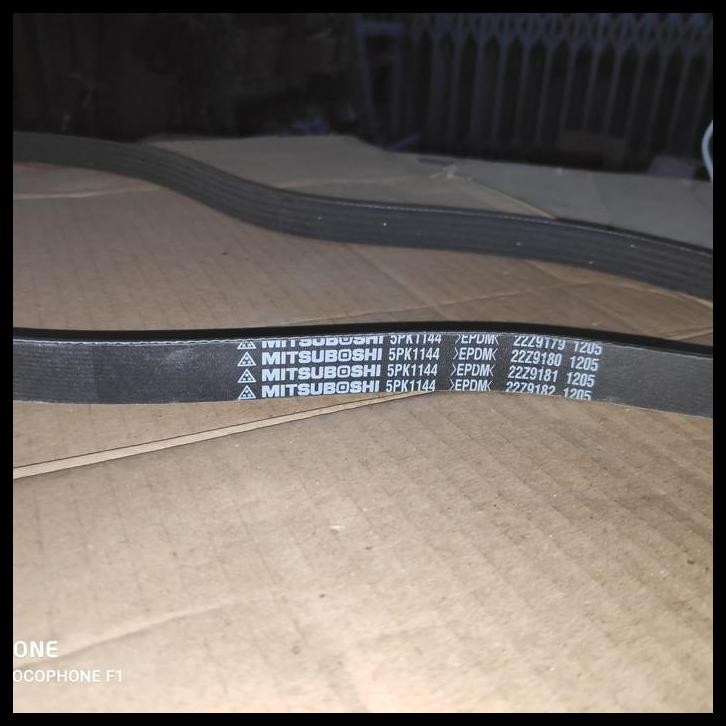 TERBARU MITSUBOSHI FAN BELT 5PK1144 EPDM TALI KIPAS FANBELT 5PK 1144 JAZZ 