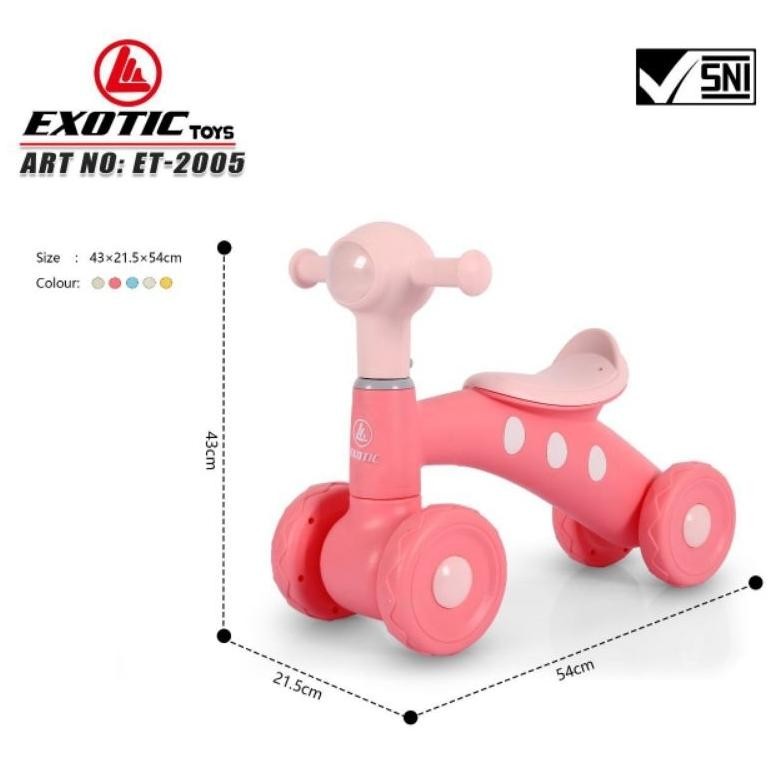 Special BALANCE BIKE SEPEDA KESEIMBANGAN ANAK EXOTIC ET2005 ET3107 ET2003 /IORA TM06 TM07,  BEBEK BA