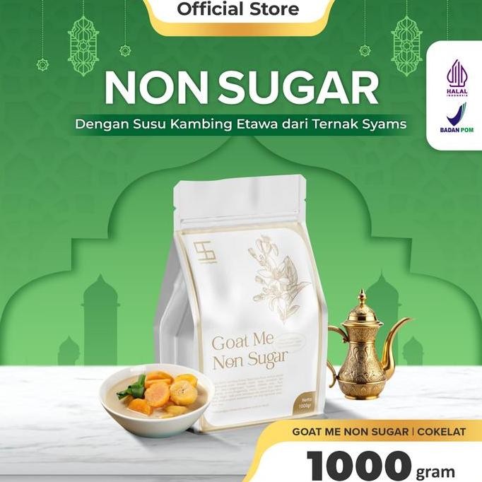 

Original Susu Kambing Etawa Bubuk Non Gula 1KG | Ternak Syams Goat Milk Powder Vanilla