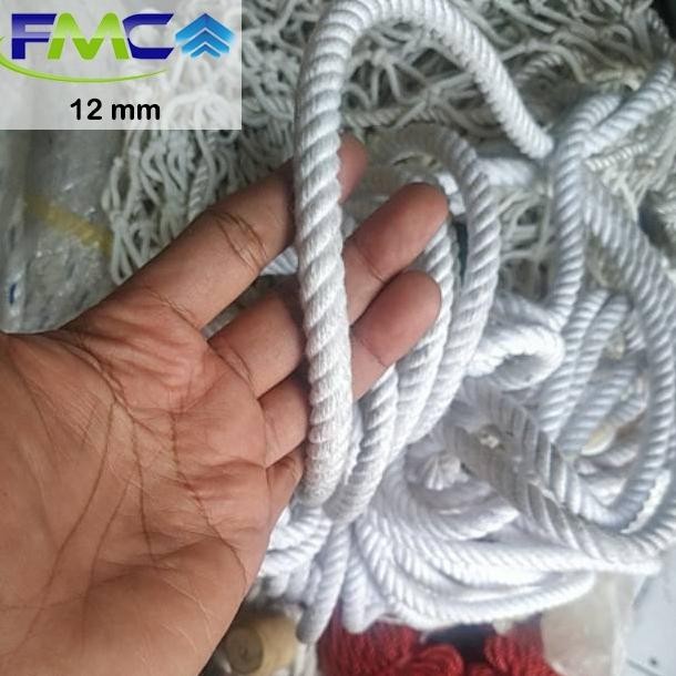 

Fgk-24 Tali Tambang Katun 10Mm 12Mm Kuralon Guralon Rope Bahan Kain Warna Putih Asli Import Tampar Pengikat Barang Dekorasi Kerajinan Gantungan Tarik Tambang Outbond Pengaman Safety