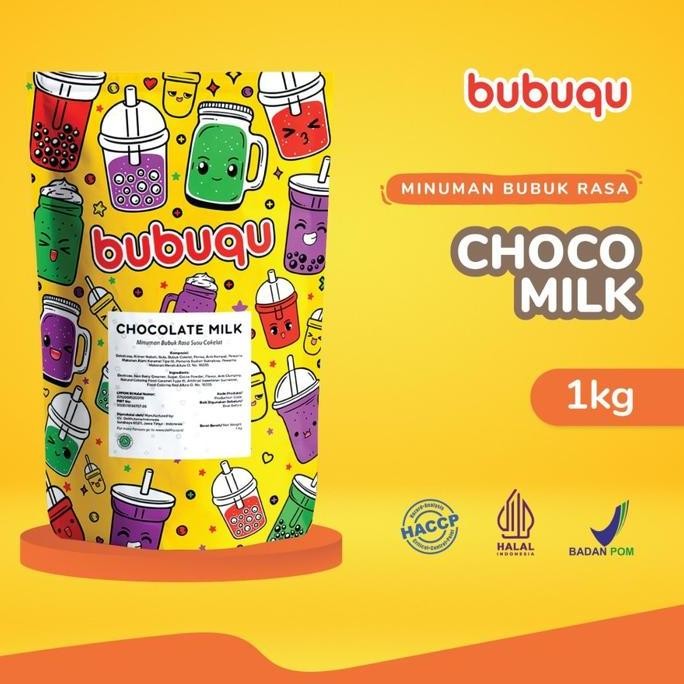 

Original Bubuqu Chocolate Milk Powder Drink 1Kg - Bubuk Coklat Susu Premium