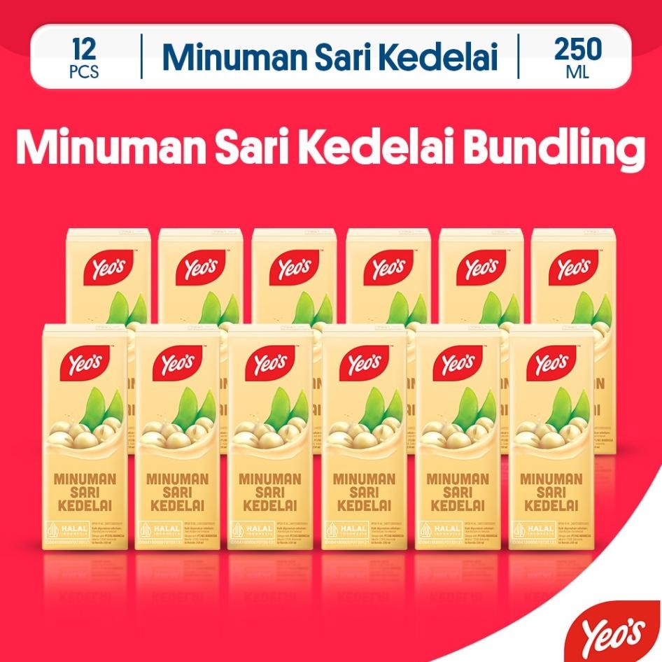 

Yeos Minuman Kaleng Sari Kedelai Soya Bean 250Ml 12 Pcs