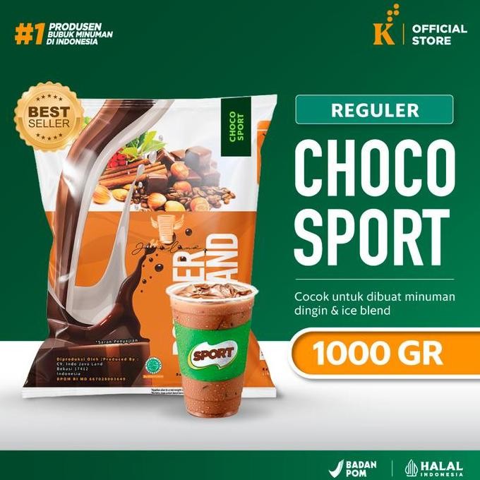 

Original Bubuk Minuman Choco Sport Javaland 1kg | Bubble Powder Drink Rasa Coklat