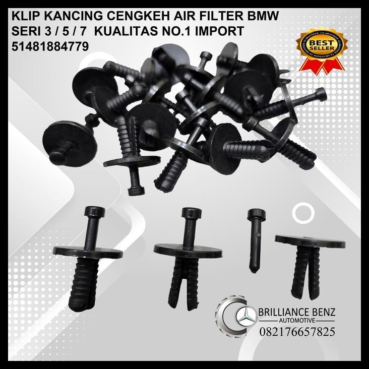 GRATIS ONGKIR KLIP KANCING CENGKEH AIR FILTER BMW SERI 3 / 5 / 7 UNIVERSAL CLIP TRIM 