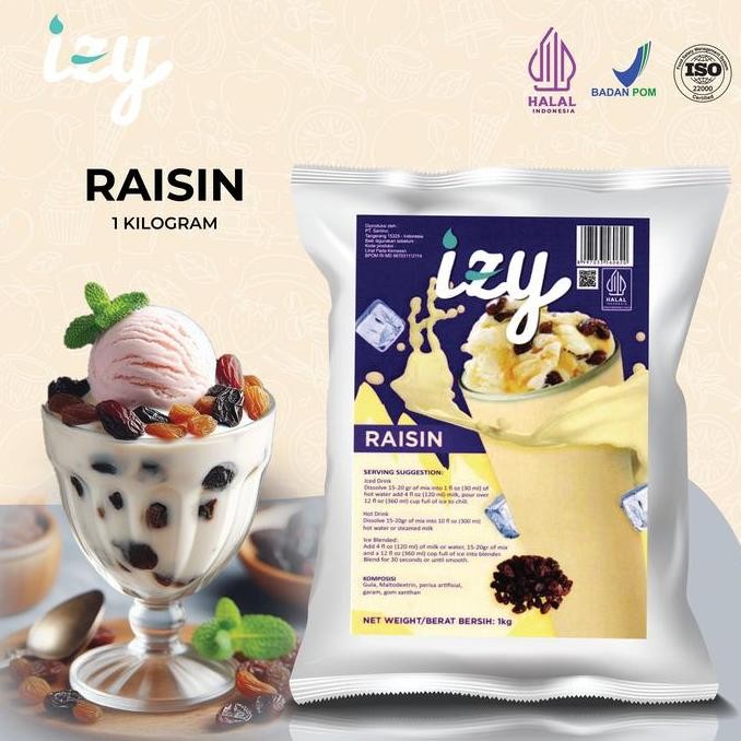 

Original Izy Powder Drink Raisin 1Kg - Bubuk Minuman Rasa Kismis Premium
