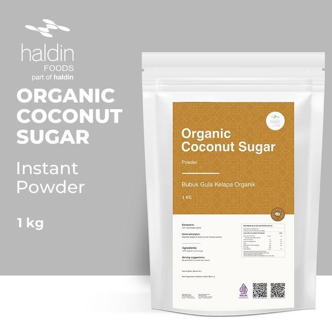

Original haldinfoods Gula Kelapa Bubuk 1kg - Coconut Sugar Powder Natural