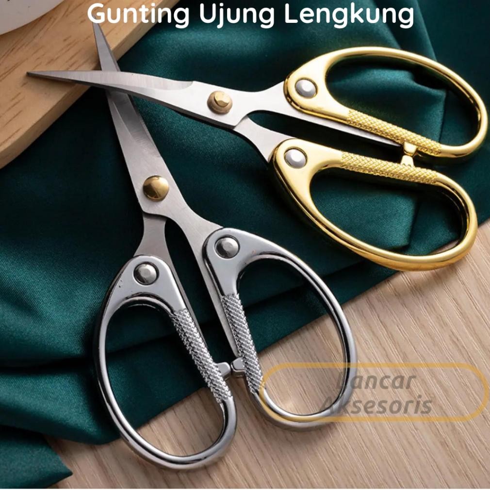

Gunting Tajam Ujung Lengkung High Quality Serbaguna Multifungsi / Gunting Aplikasi Bordir / Stainless Steel Scissors / Gunting Melengkung RB2