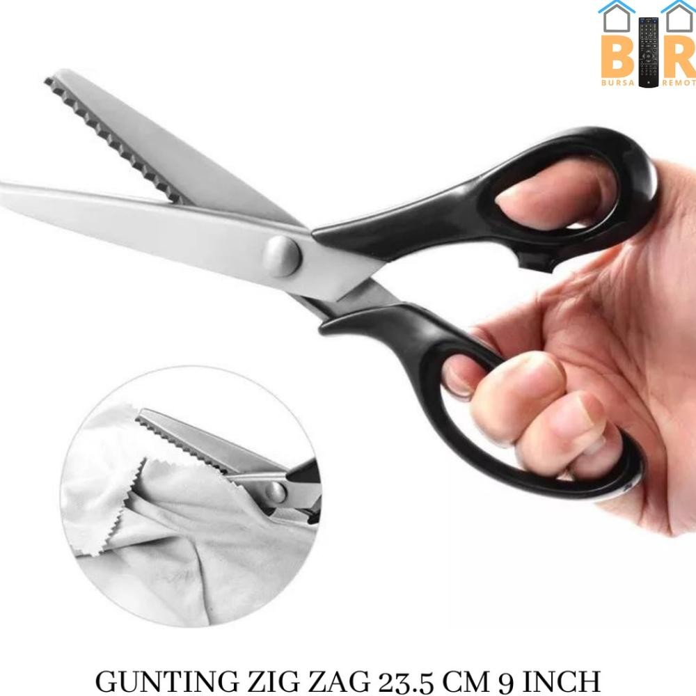 

Gunting Zigzag Stainlees Steel Gelombang Gerigi Untuk Menggunting Kain 3MM RB3